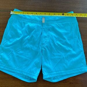 Vilebrequin Aqua Flat Front Shorts